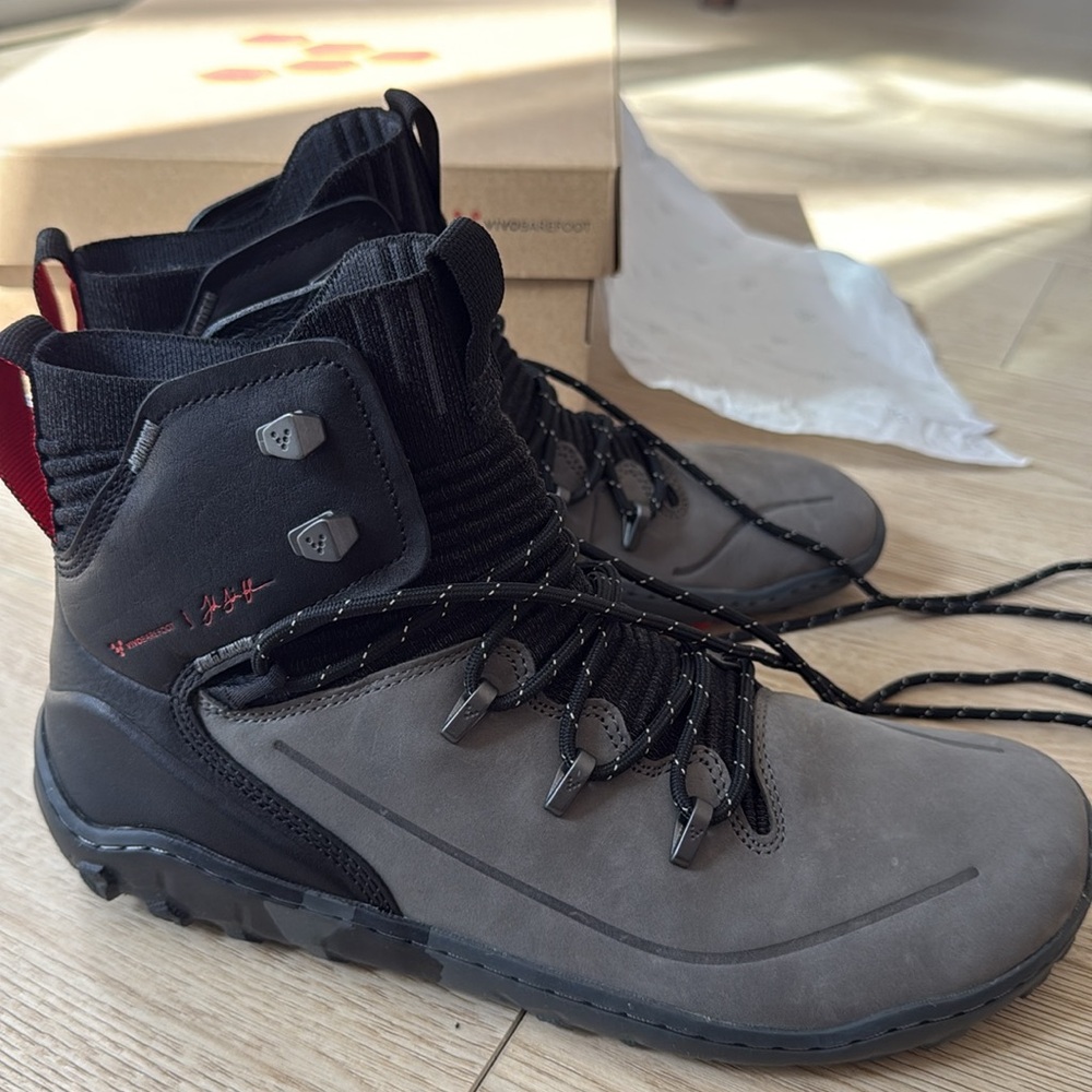 Vivo Barefoot Tracker Decon FJ2 JJF L obsidian/dark shadow women’s Leather Boots